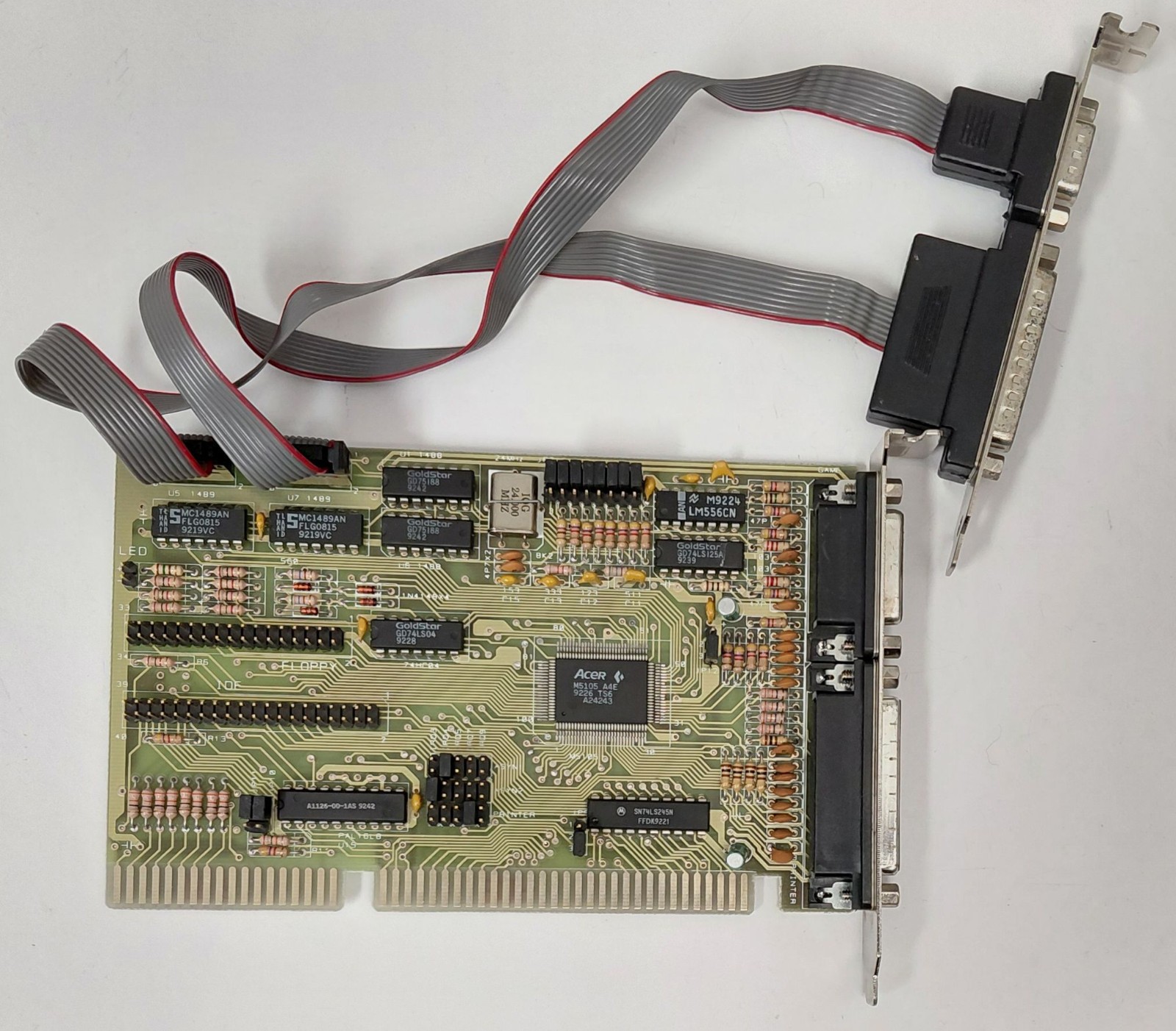 Kentech IDE-PLUS V2 Multi-I/O IDE Floppy ISA Controller (ACER M5105, Retro, 1992)