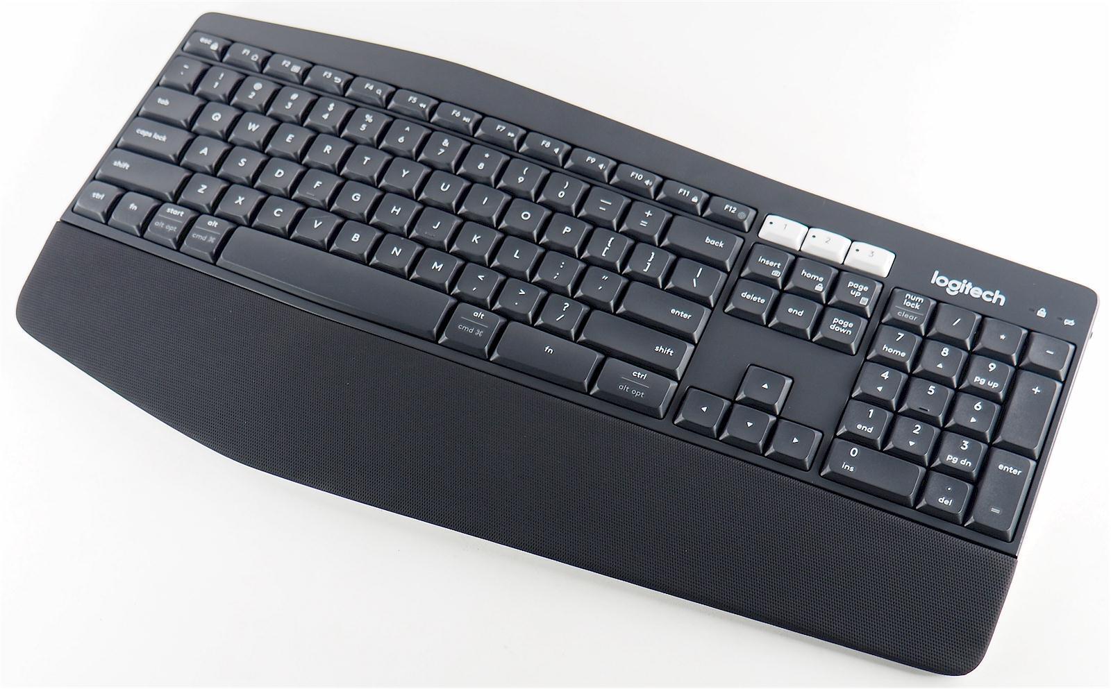Logitech K850 Wireless Bluetooth Keyboard PC Mac Chrome *NO Dongle - OPEN BOX*