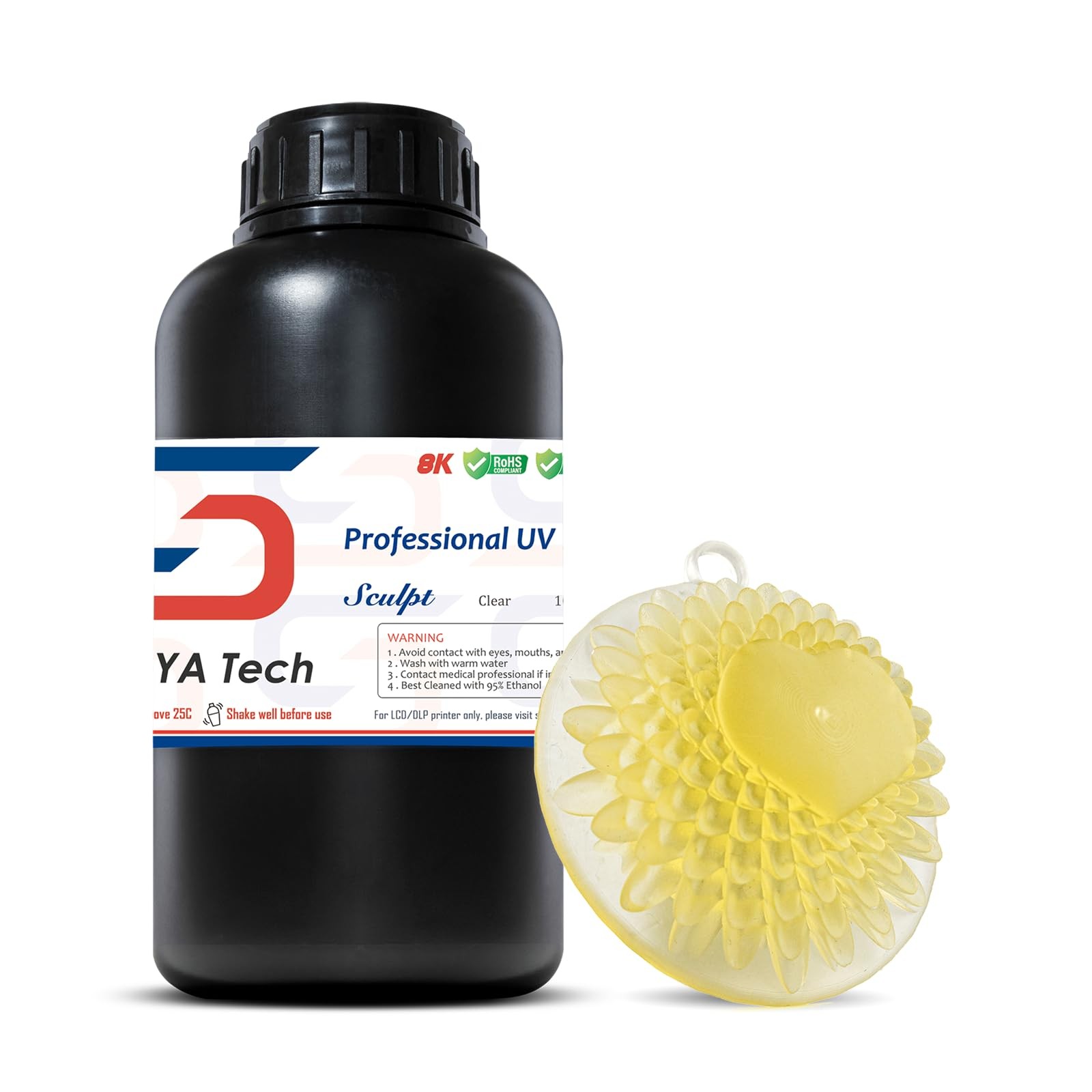 Siraya Tech Sculpt High-Temp Resistant 3D Printer Resin - Up to 180C, High Pr...