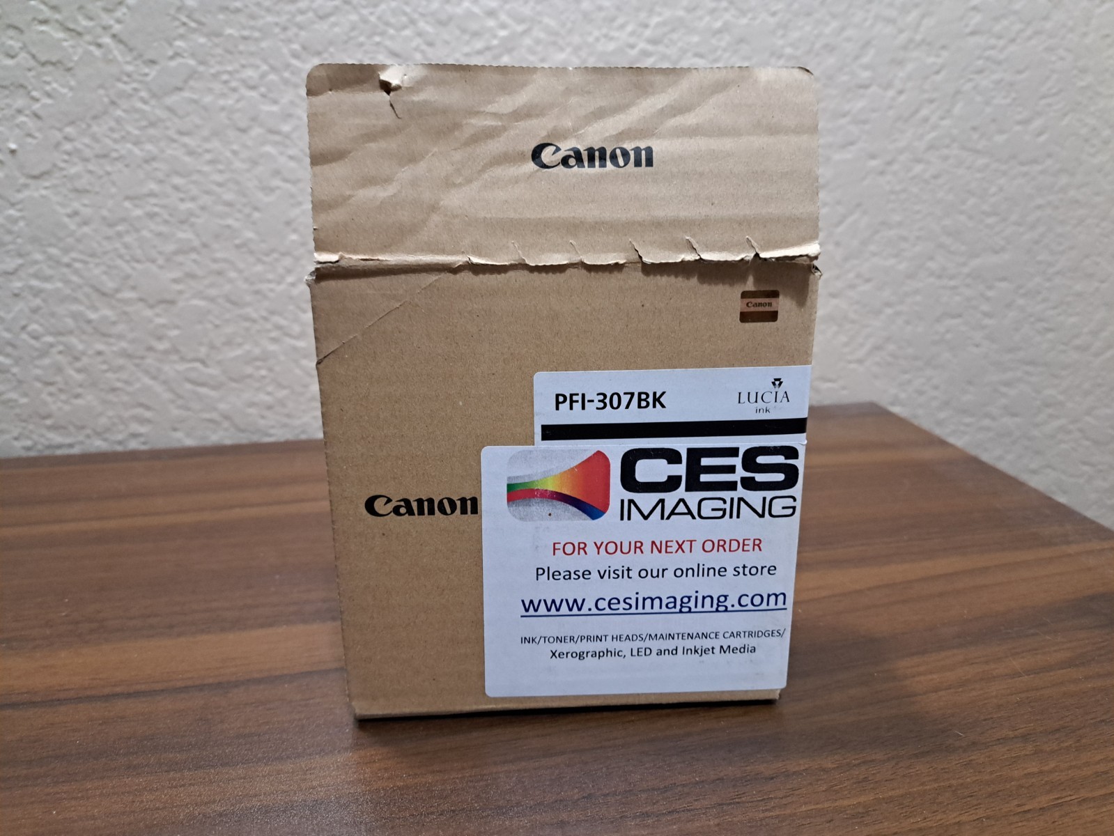 Genuine Canon PFI-307BK Lucia Black Ink Tank 330ml Expired 05-2020 Sealed PFI-30