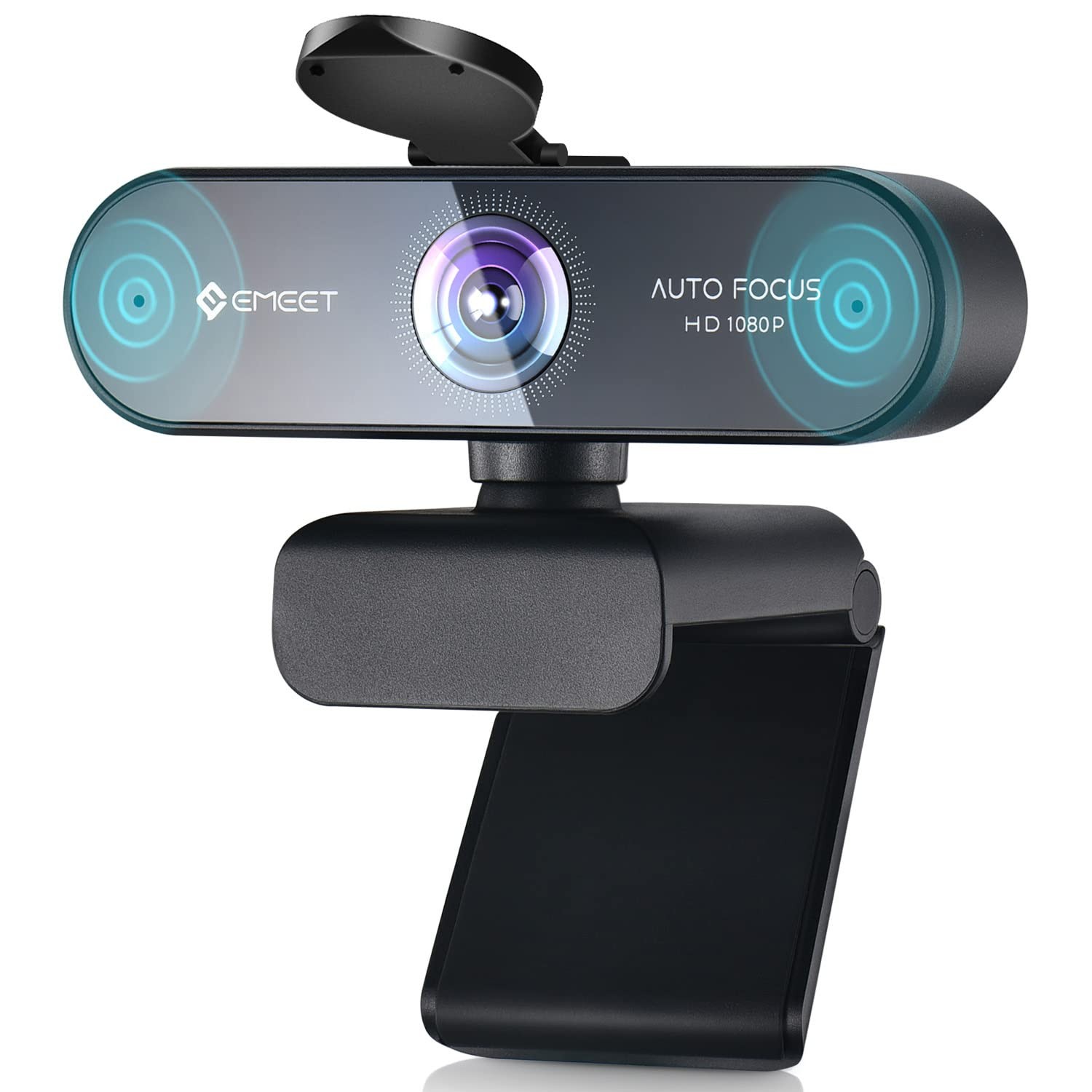 NOVA 1080P Webcam with Microphone, Auto Focus, 96°View Web Camera