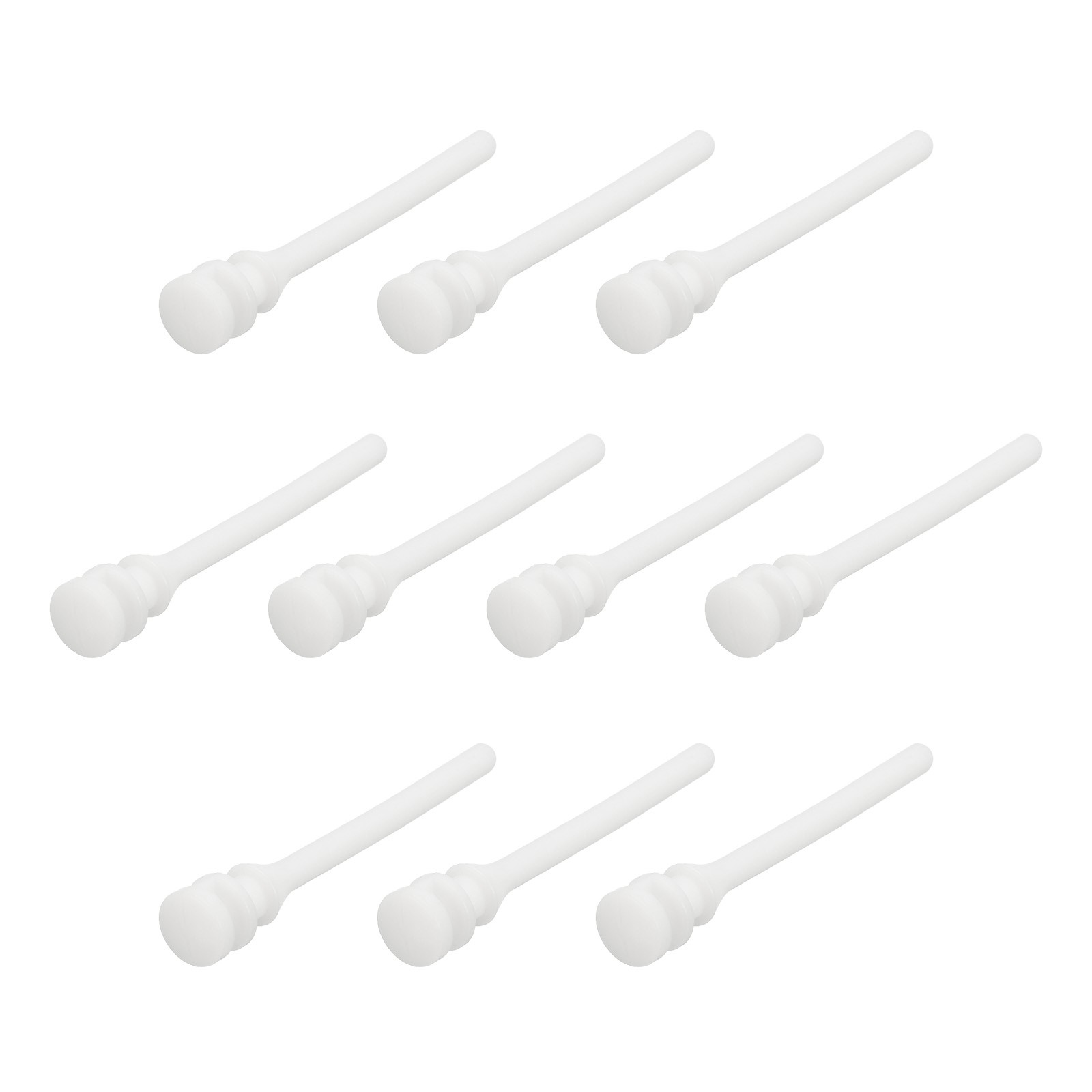 30PCS Fan Shock Absorbing Rubber Nail Silicone Rubber Cooler for PC White