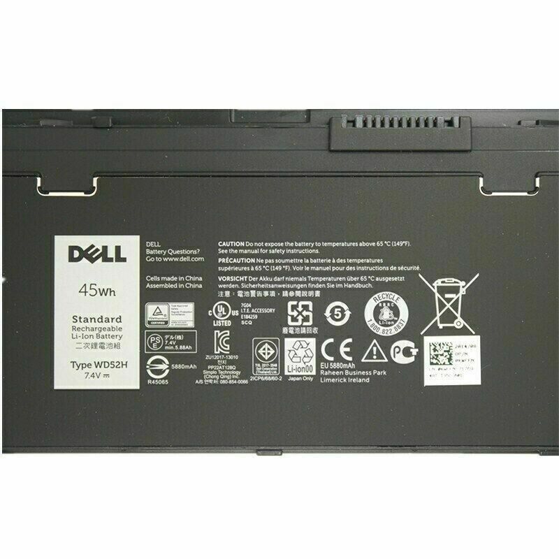New OEM Dell WD52H Battery For Latitude 12 7000 E7240 E7250 E7270 0WD52H F3G33