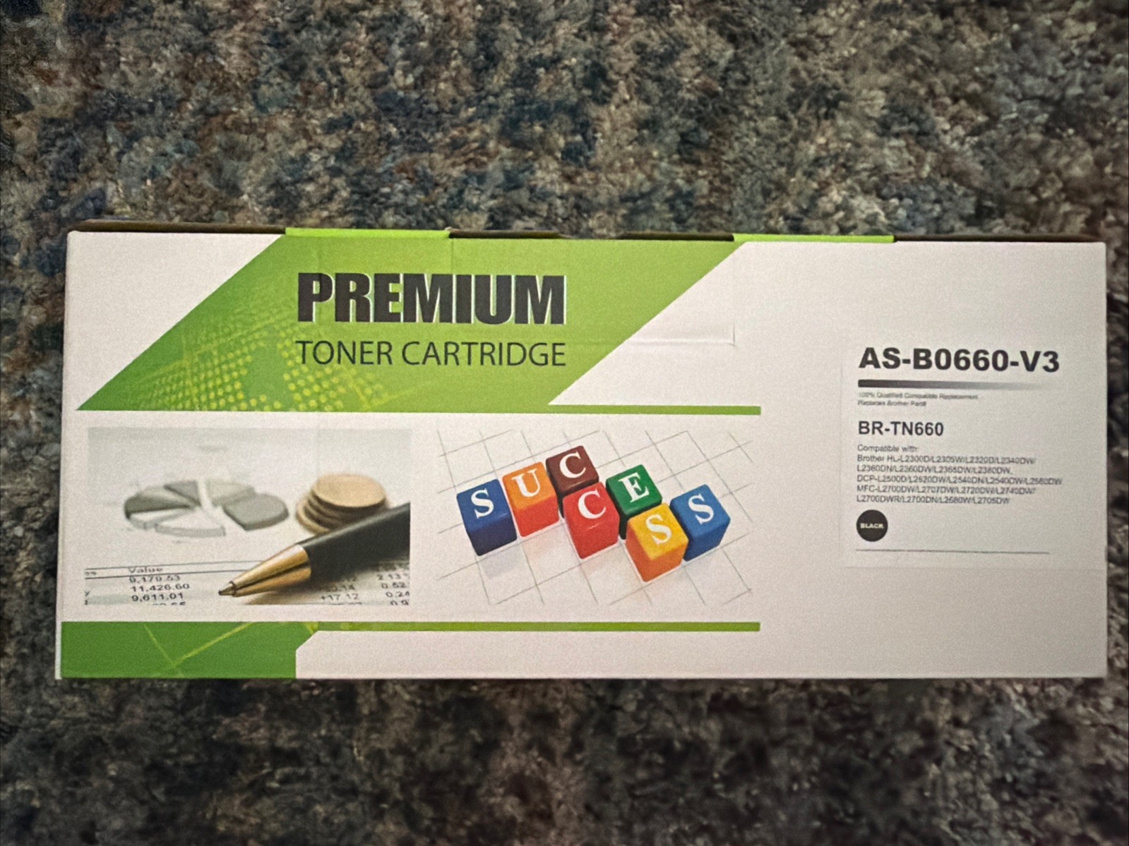 Brother TN660 Compatible Black High Yield Toner Cartridge (Sealed/New)