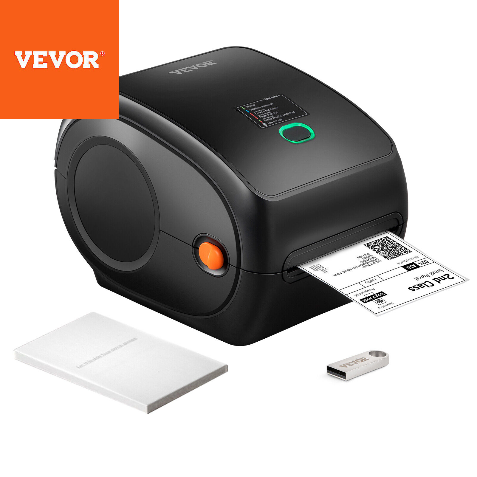 VEVOR Thermal Label Printer 4X6 300DPI Usb/Bluetooth for Amazon Ebay Etsy UPS