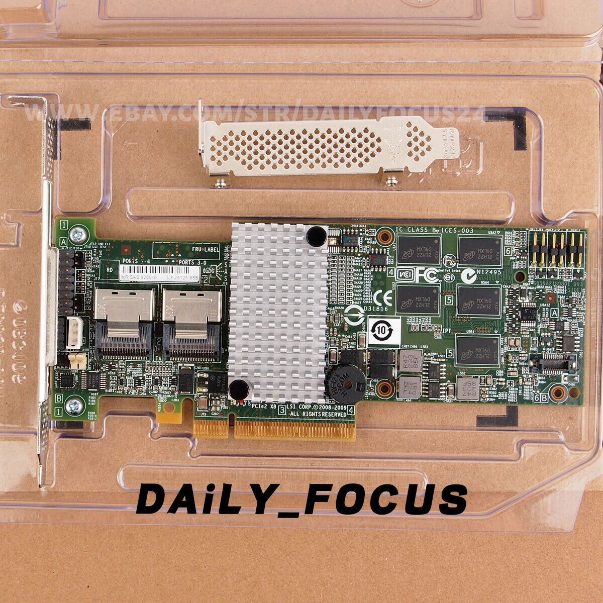 NEW LSI SAS 9260-8i 512M SAS SATA RAID controller PCI-E 6Gb