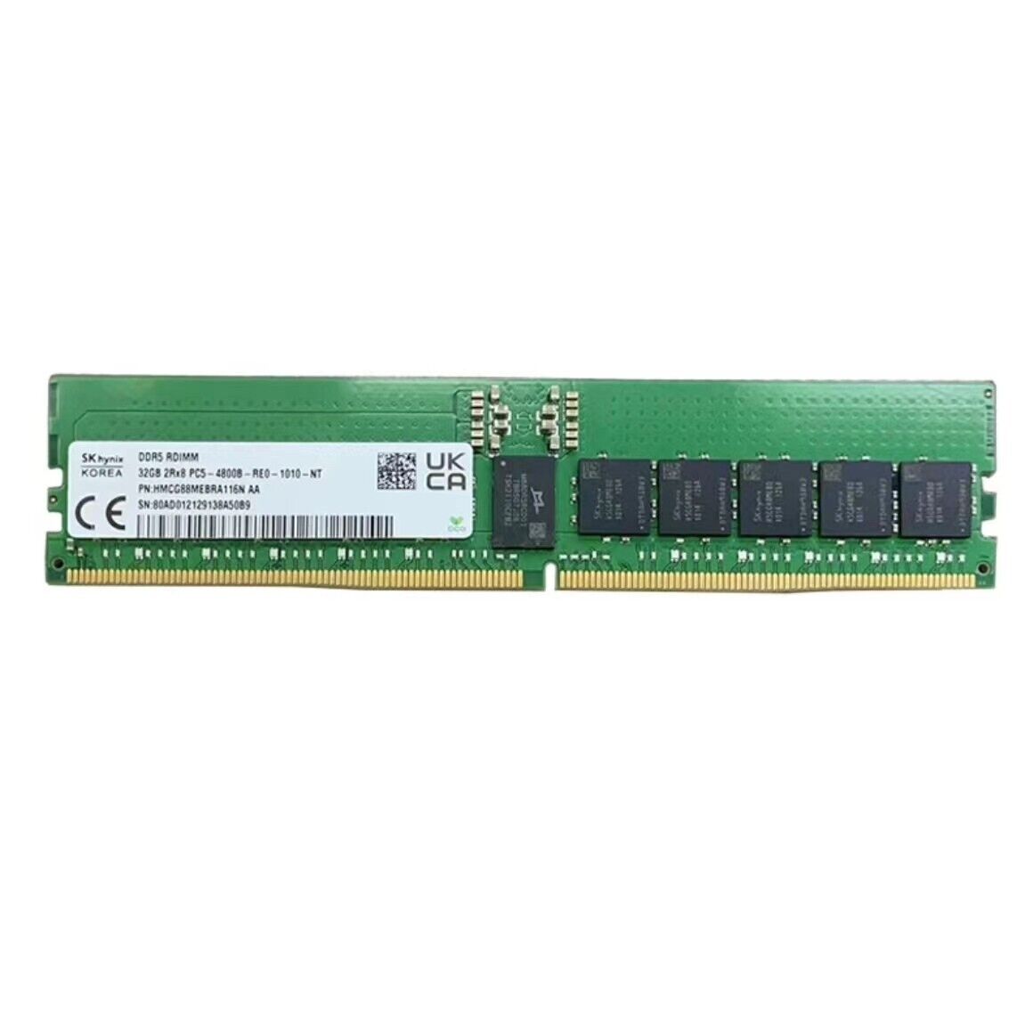 Hynix 32GB DDR5 4800MHz PC5-38400 ECC Registered RDIMM Memory RAM HMCG88MEBRA
