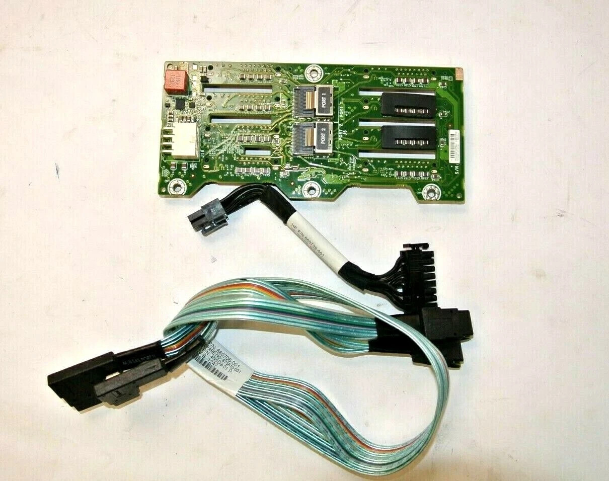 Genuine HP Proliant DL380p DL385p G8 SAS Drive Backplane 643705-001 w/ Cables