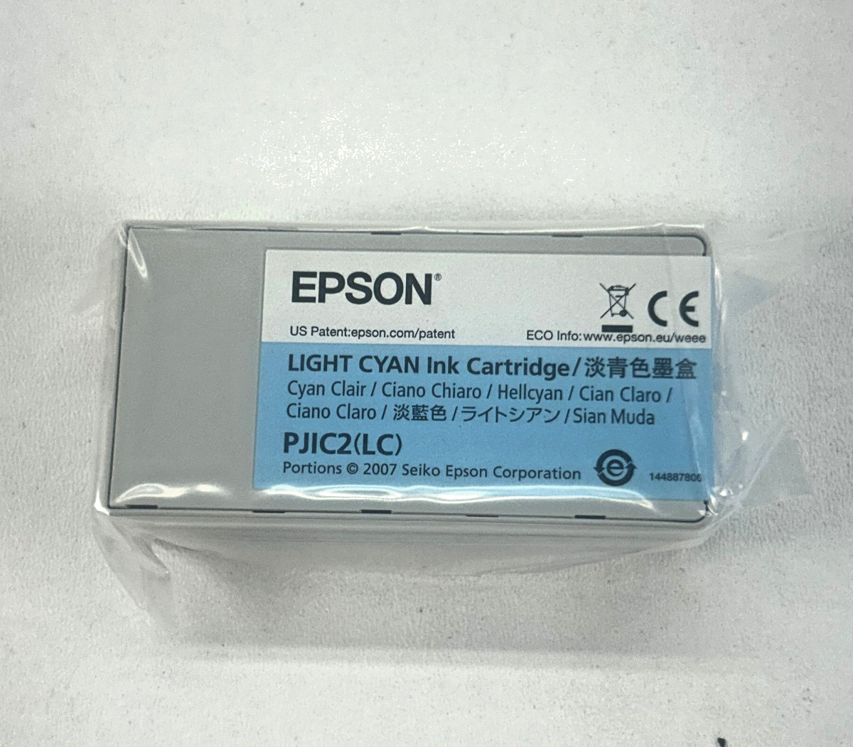 Genuine Epson Discproducer Light Cyan Ink Cartridge PJIC2(LC) for PP-100 Series
