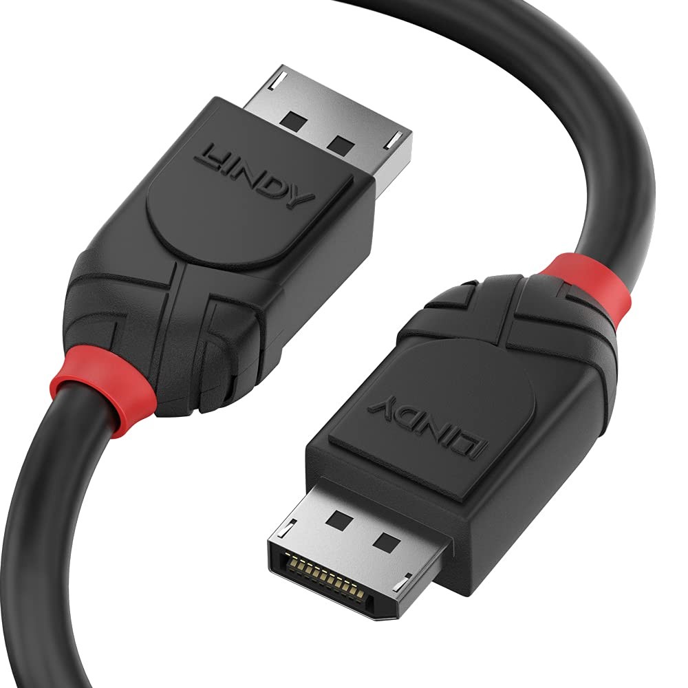 Lindy 36493 3m DisplayPort 1.2 Cable, Black Line