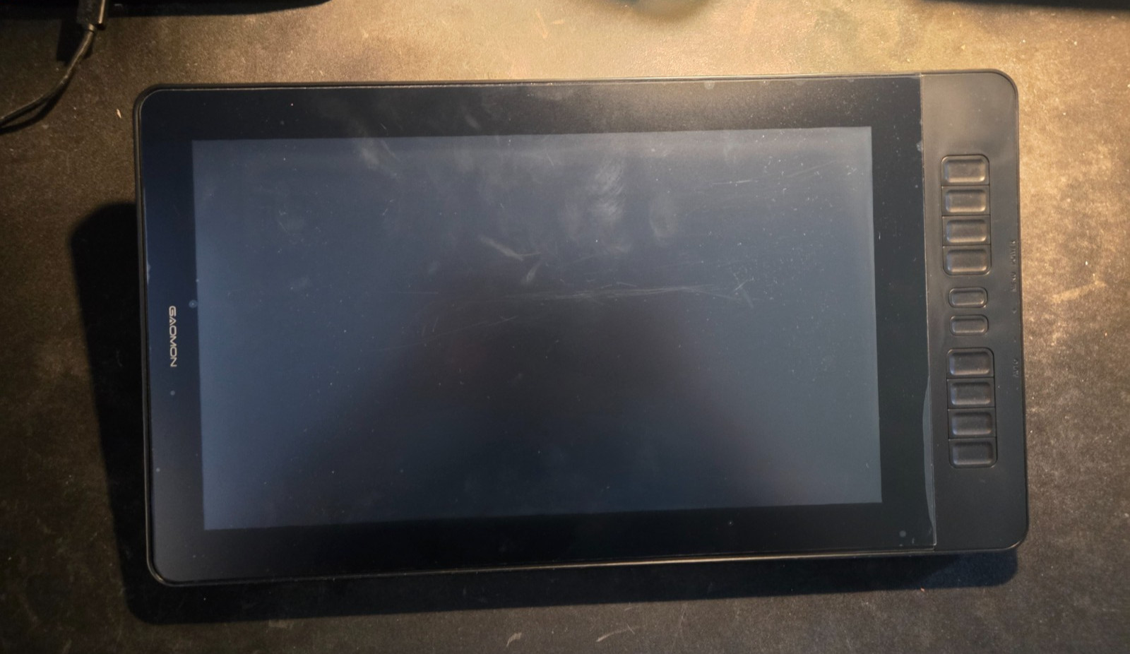 GAOMON PD1561 Pen Display 15.6" Drawing Art Tablet Monitor Sketch Pad Used Black