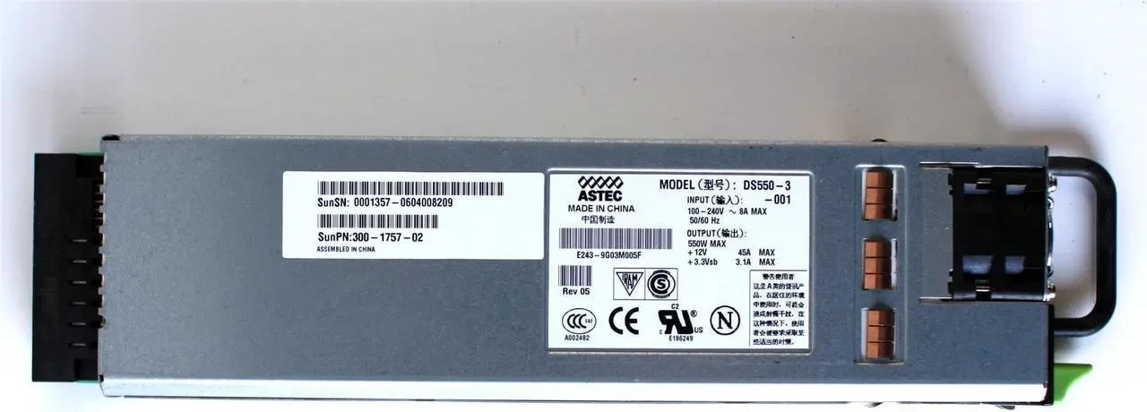 POWER SUPPLY SUN 300-1757-02 ASTEC DS550-3 TESTED US SELLER