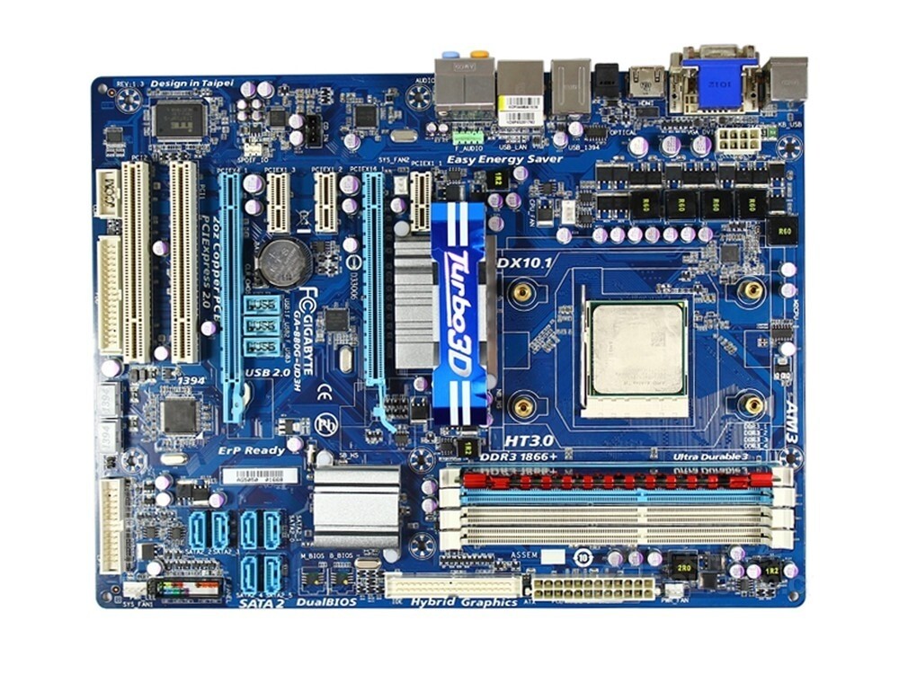 For Gigabyte GA-880GA-UD3H All Solid-State 880G Motherboard AM3 Port DDR3 16G