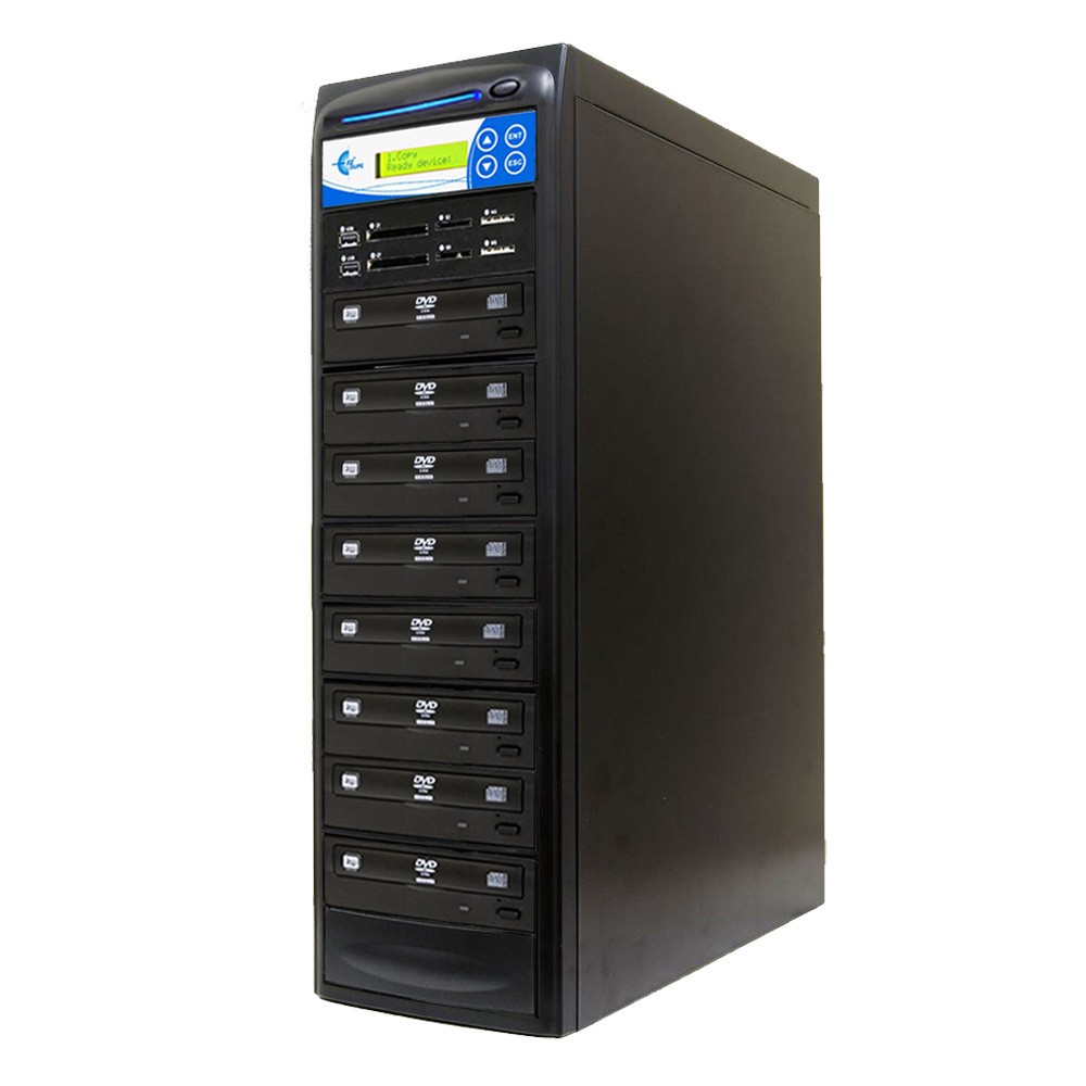 EZ DUPE Media Mirror PLUS 1:7 Duplicator - SD CF MS MMC USB) / DVD 2 YEAR WRNTY