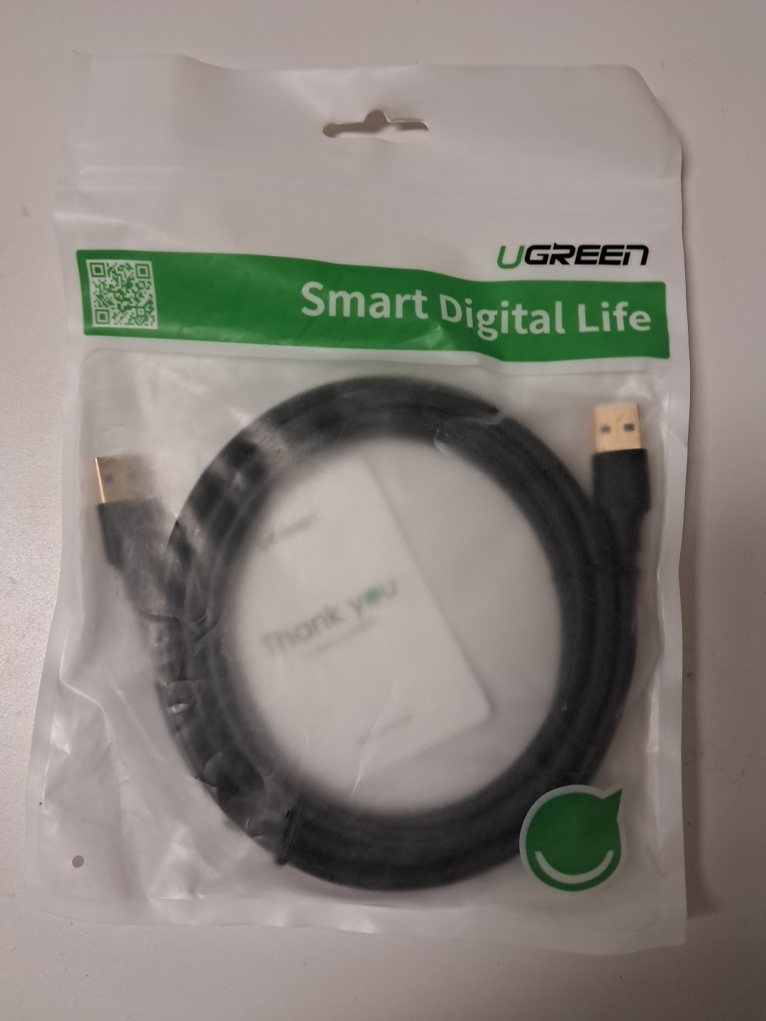 UGREEN 6ft Cable USB 3.0 Male to Male  Smart Digital life NEW