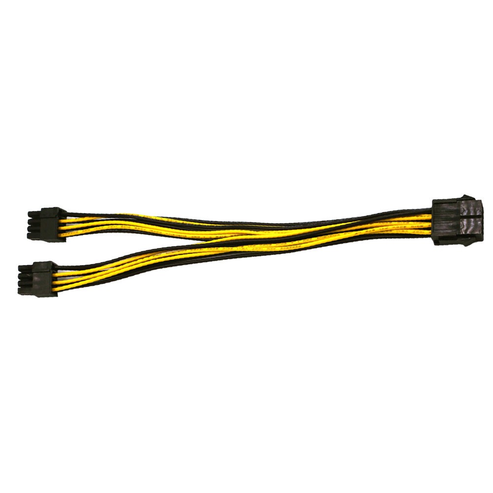 Durable Graphics Cable Extension Cord for GPU Black Reusable Pc Power Cord