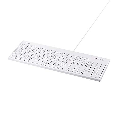 Buffalo Wired Keyboard Antibacterial Resin Waterproof and Dustproof Washable