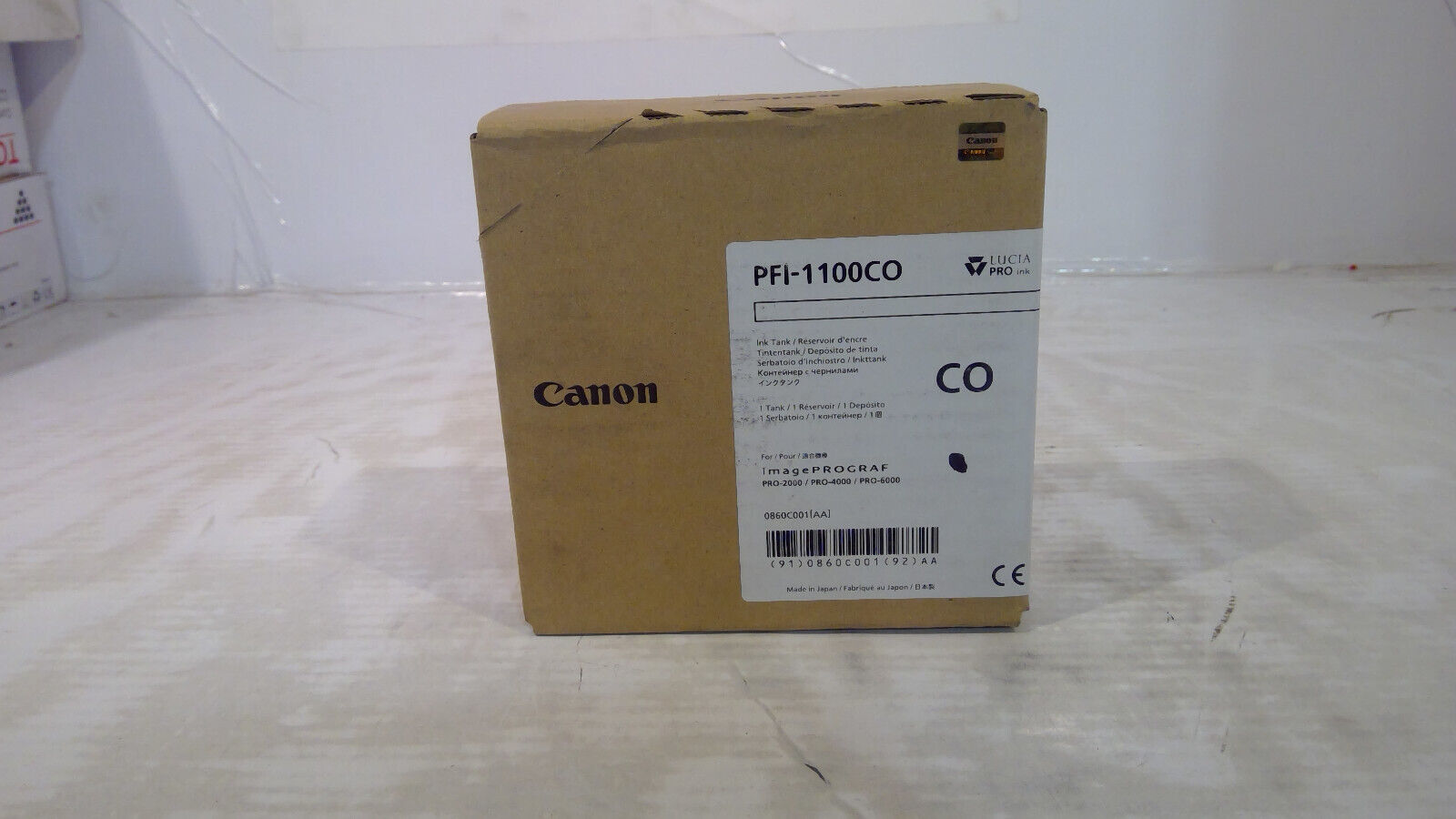 Genuine Canon PFI-1100 Chroma Optimizer Inkjet Cartridge 0860C001(AA), 0860C001