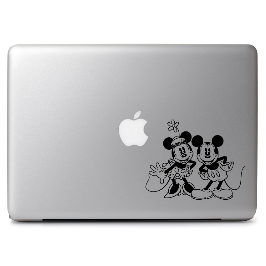 Disney Retro Mickey Minnie Decal Sticker for Macbook Laptop Auto Car Window Wall
