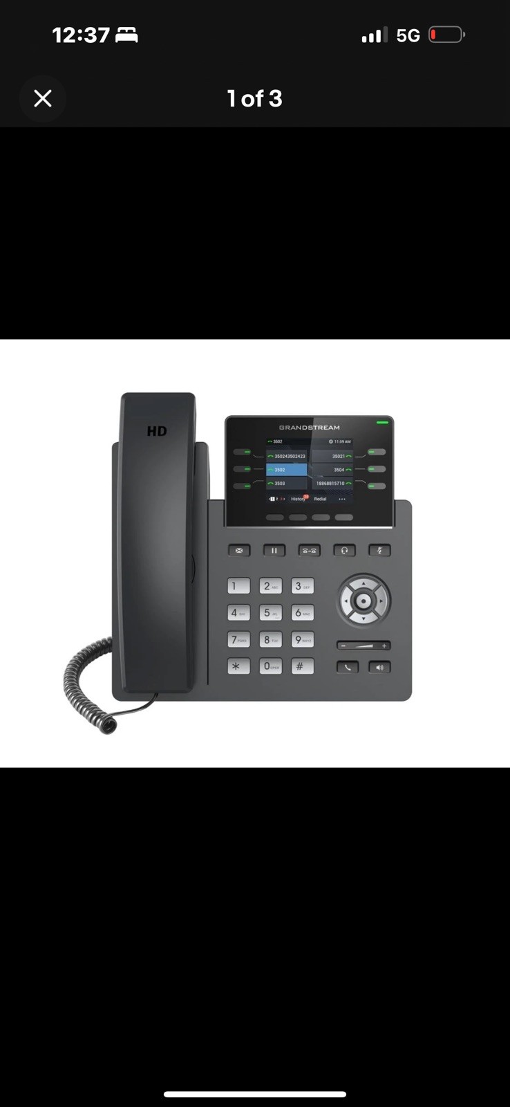 Grandstream Networks GRP2616 IP Phone GRP2616 6-Line Carrier Grade