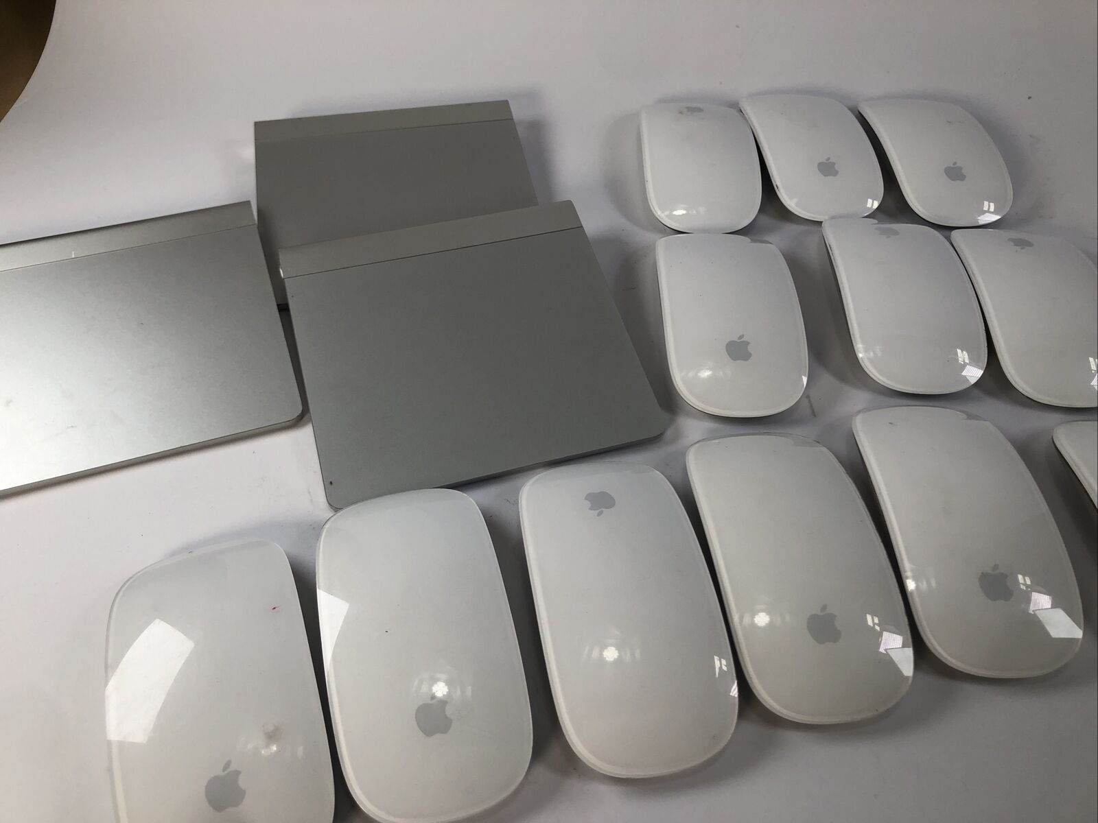 Lot of 15 - (12) Apple Magic Mouse Bluetooth A1296 + (3) Magic Trackpads A1339