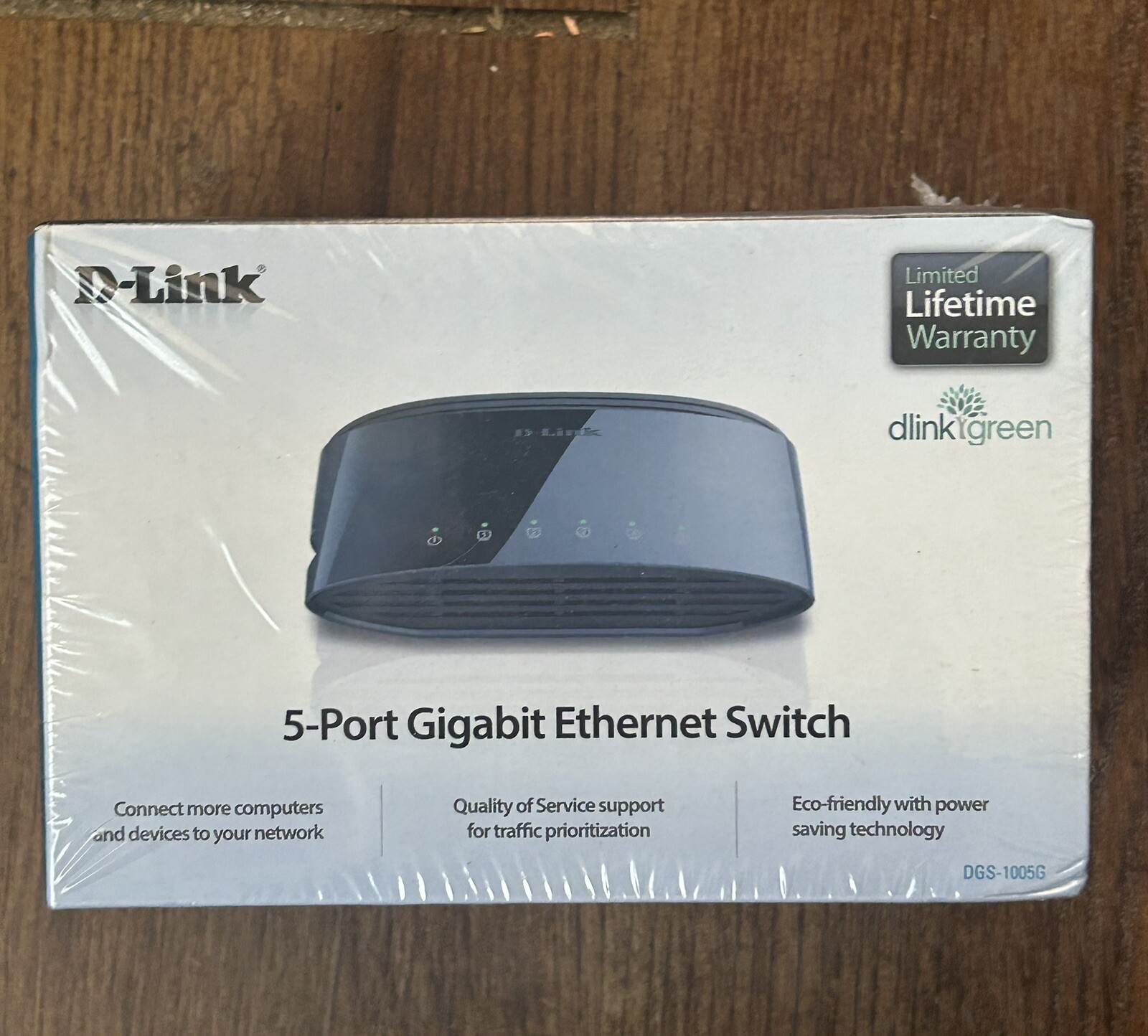 D-Link (DGS-1005G) 5-Ports External Ethernet Switch NEW SEALED