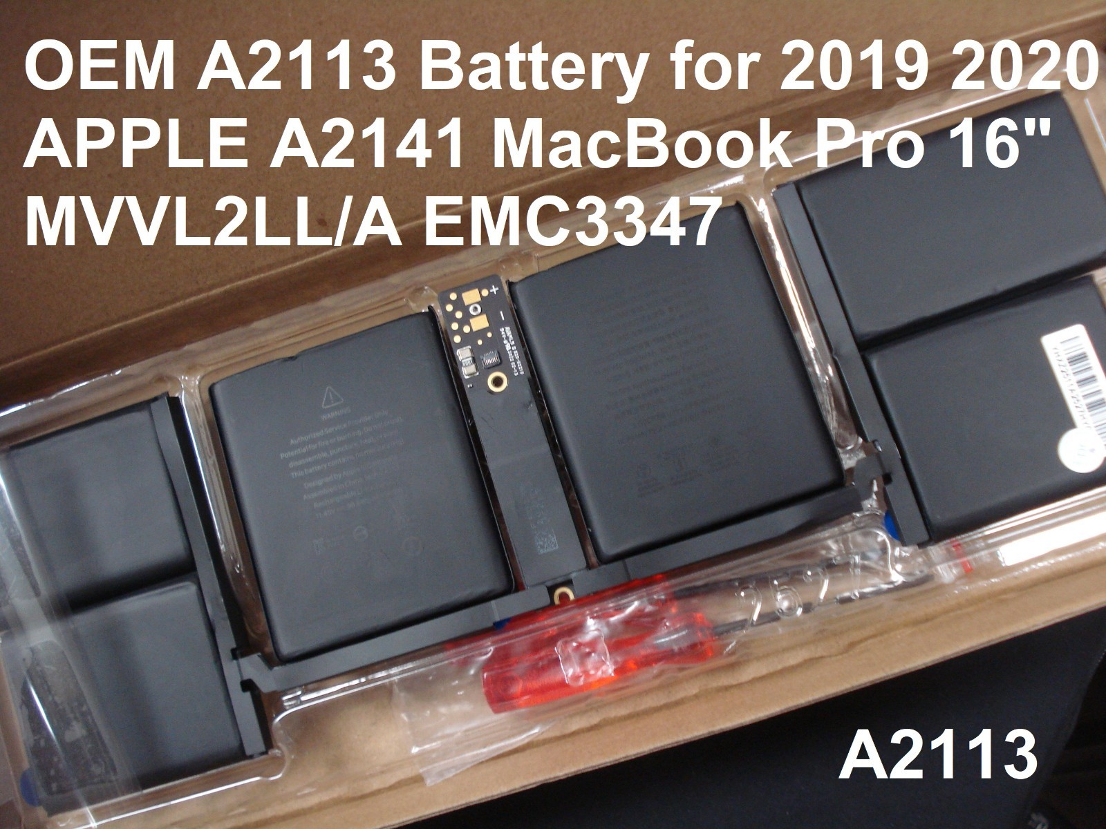 NEW OEM A2113 Battery for 2019-20 APPLE A2141 MacBook Pro 16" MVVL2LL/A EMC3347