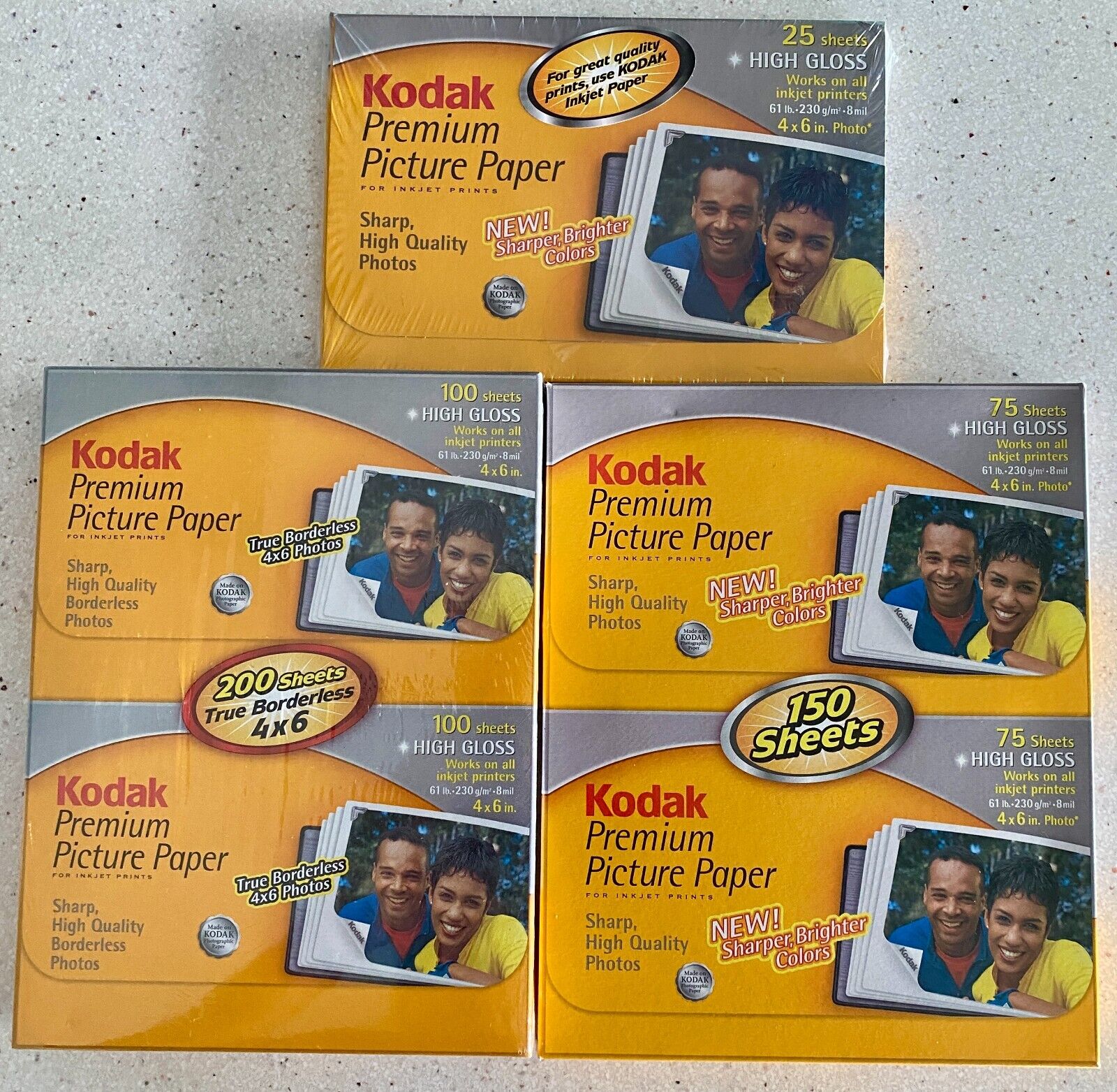 Kodak Premium Picture Photo Paper High Gloss 362 Sheets Ink Jet Printers 4x6