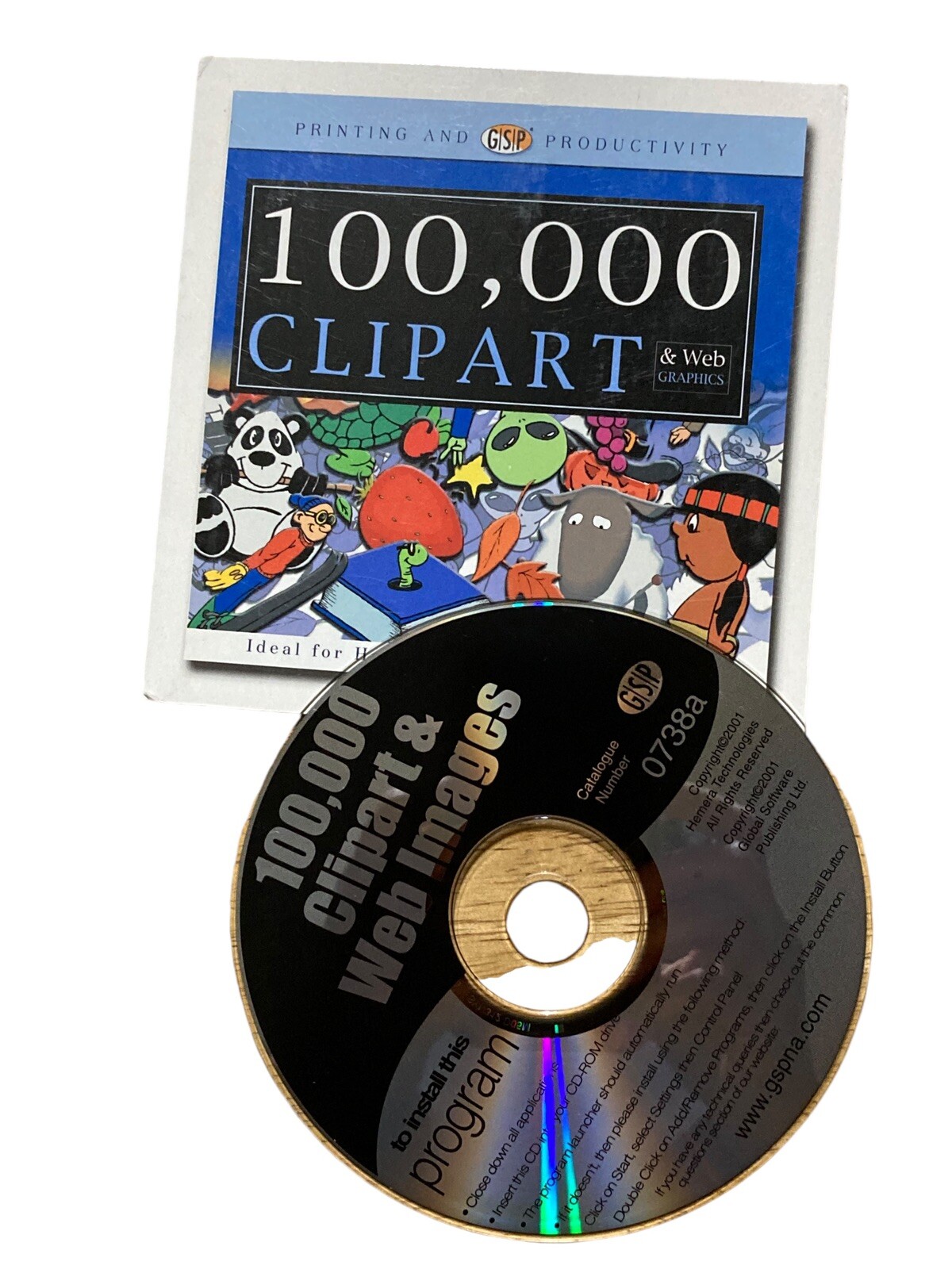 100,000 Clip Art & Web Graphics GSP CD-ROM for Windows XP