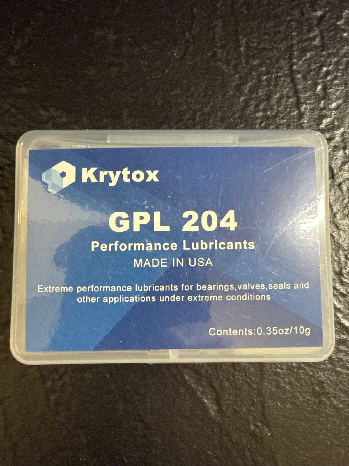 Krytox GPL 204 0.35oz. 10g Lube Mechanical Keyboards Bearings Valves New Sealed