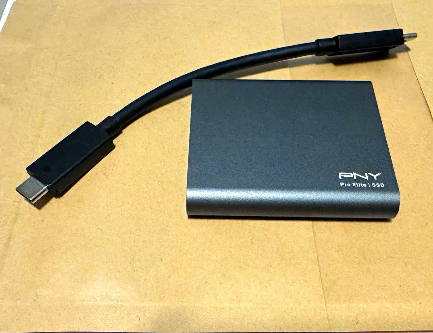 PNY Pro Elite Portable External SSD 1TB USB-C Solid State Drive, Black