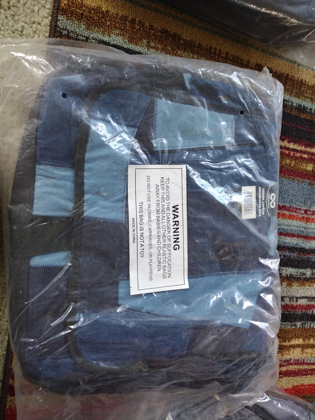 TERRACYCLE ® Denim LAPTOP Messenger Carry BAG - New With Tag NWT