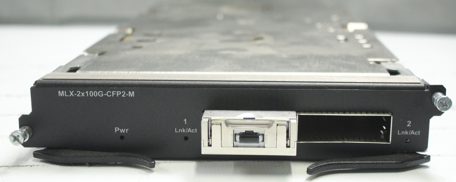 Brocade BR-MLX-100GX2-CFP2-M with Transceiver Module installed