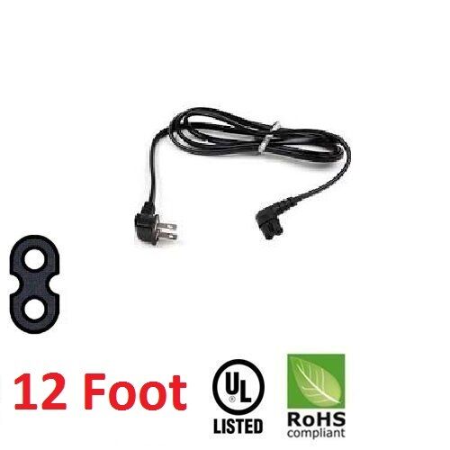 12FT Replacement Power Cord For Samsung 3903-000853 3903-000599 Angled 2 prong 