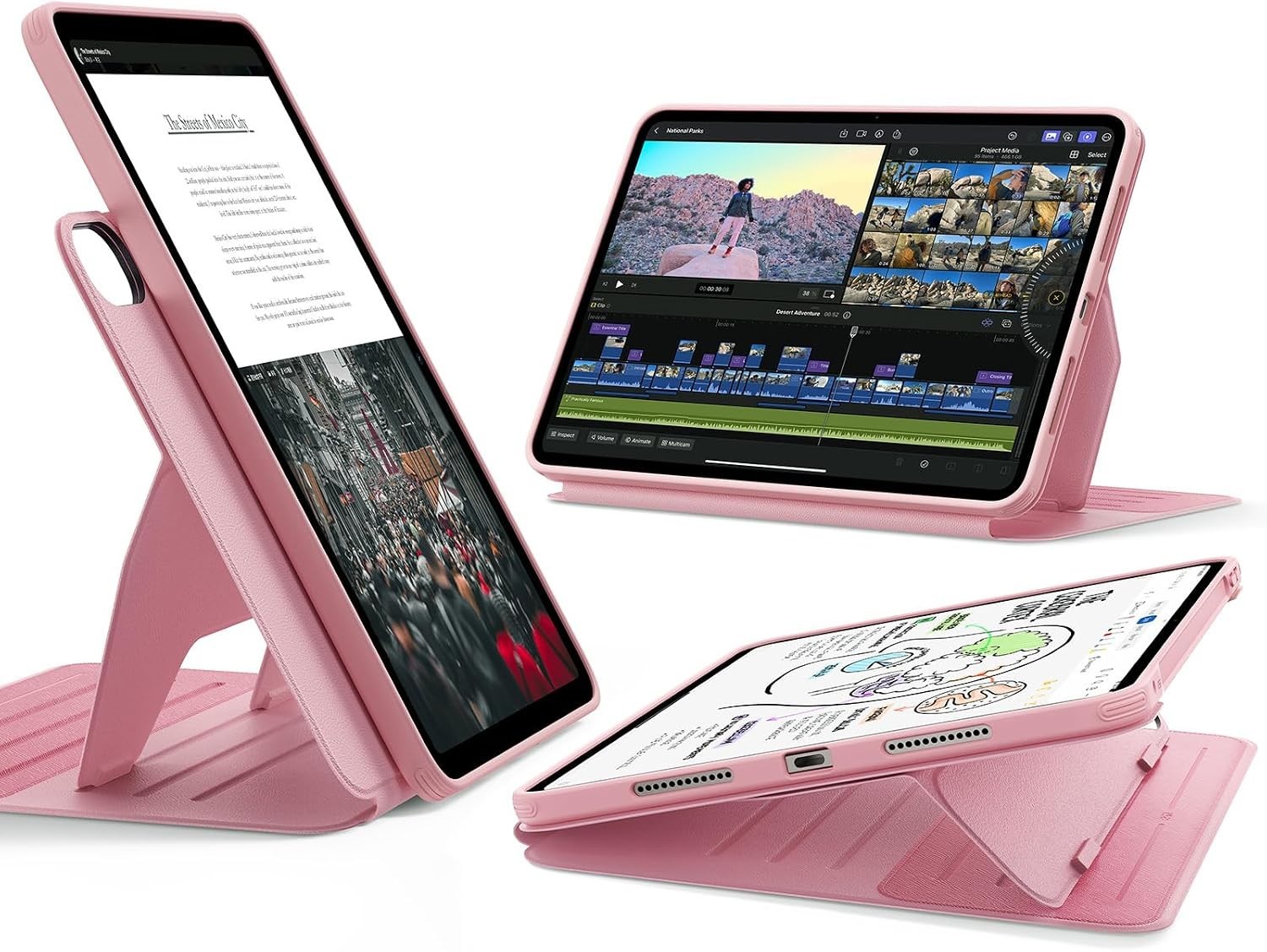 ESR For IPad Air 11 Inch Case M3/M2 (2025/2024), IPad Air 5th/4th Gen Case,PINK