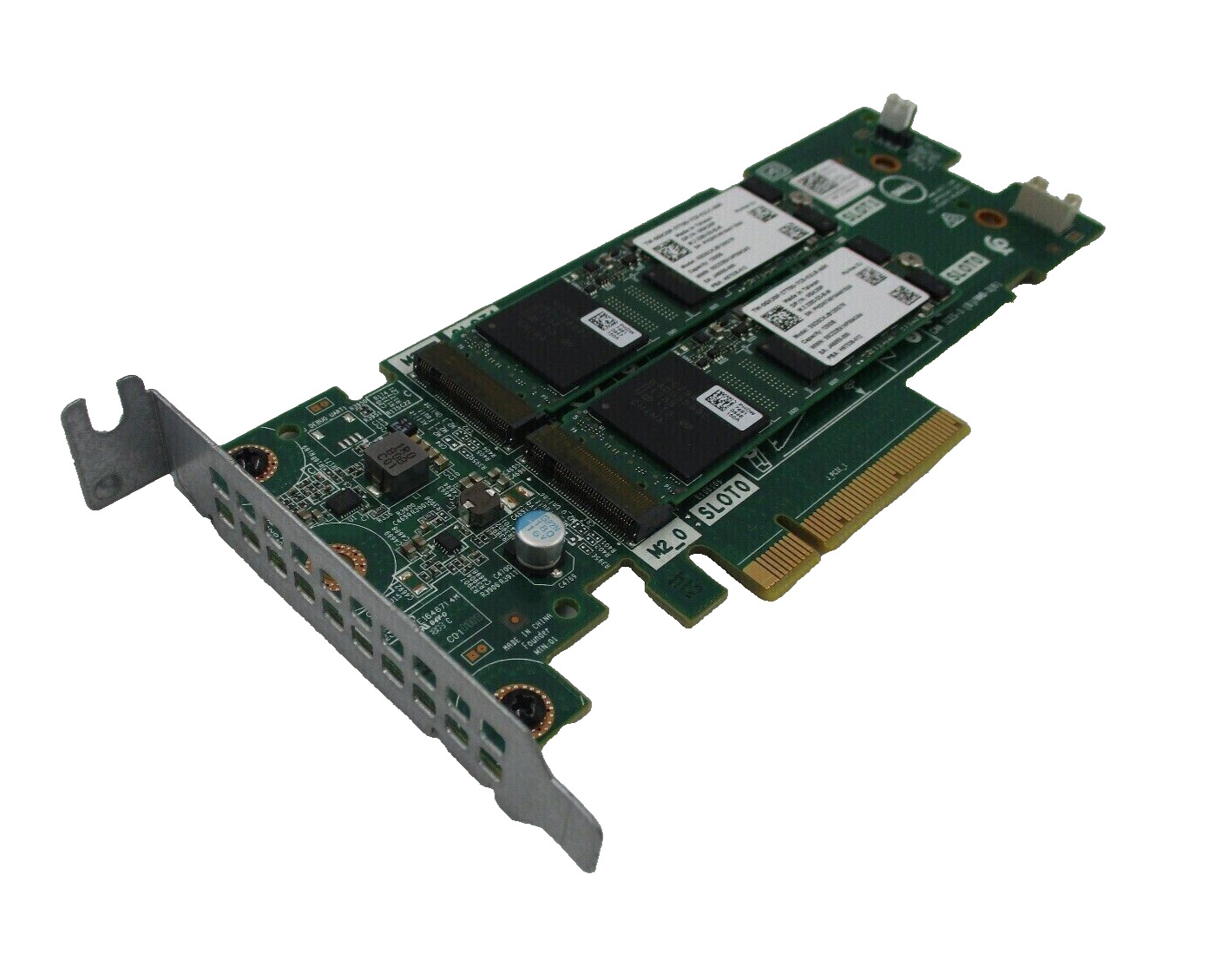 Dell Boss-S1 2x M.2 SSD PCIe Adapter Low Profile w/ 2x 120GB 0K4D64 0GKJ0P Test