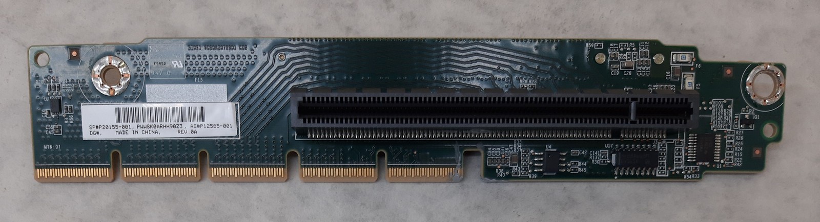 HPE ProLiant DL325 Gen 10 Primary x16x16 PCIe Riser Board PN P20155-001 / P12585