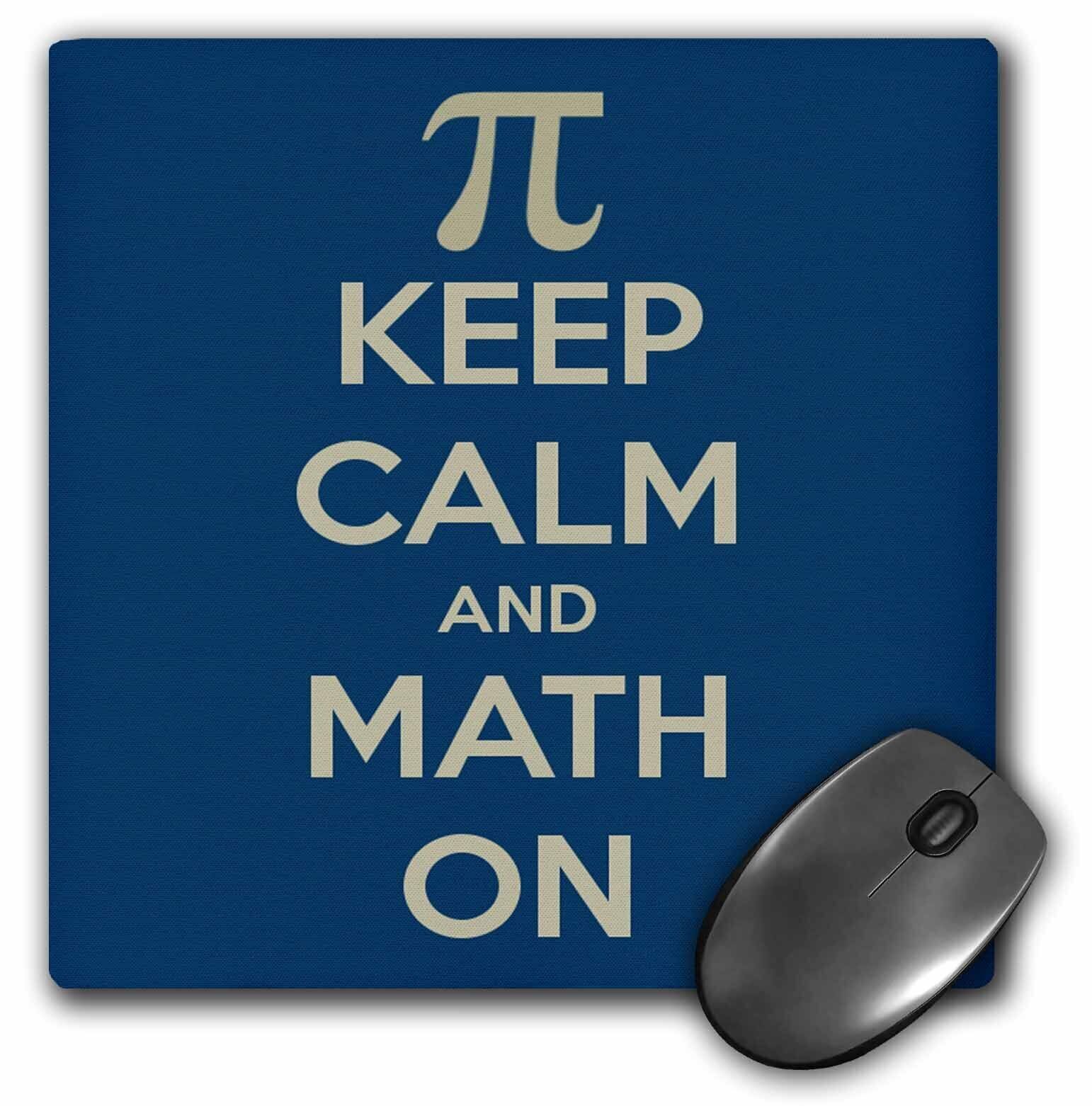 3dRose Keep calm and math on MousePad