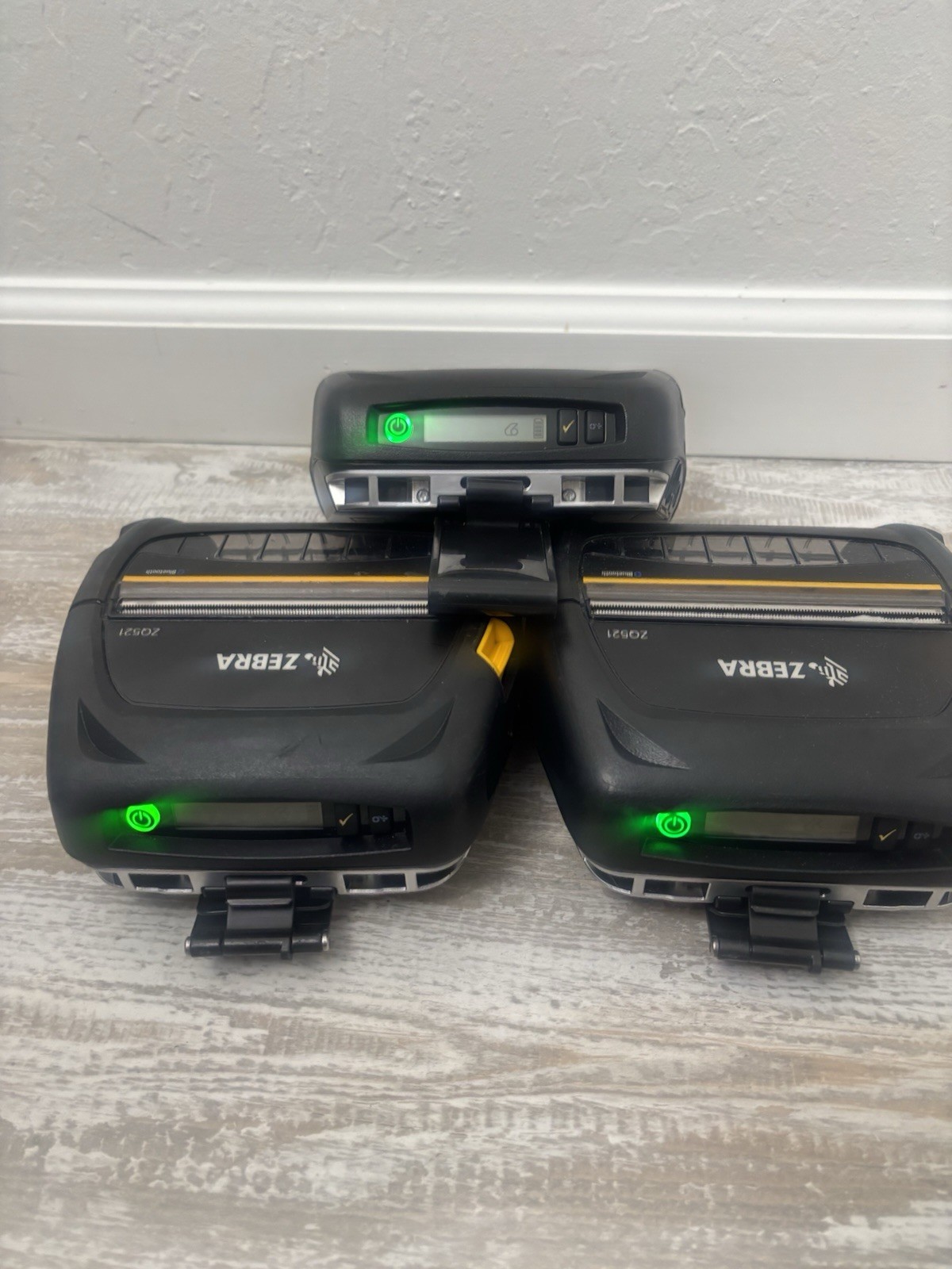  Zebra ZQ521 Bluetooth Thermal Label Printer ZQ52-Lot of 3 