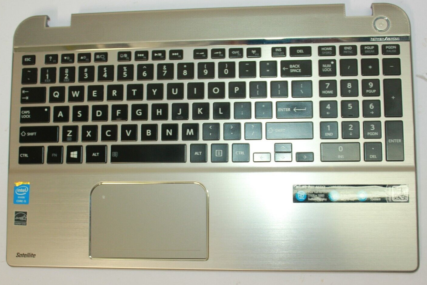 Genuine Toshiba P55-A P55-A5312 Palmrest with Backlit Keyboard H000056300
