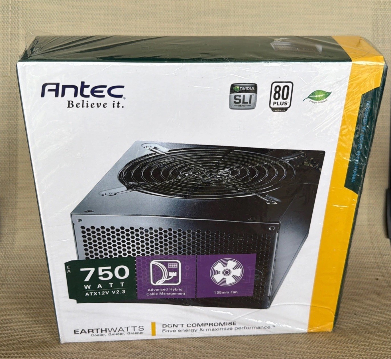 Antec Earth Watts Green 750 Watts 80 Plus Power Supply