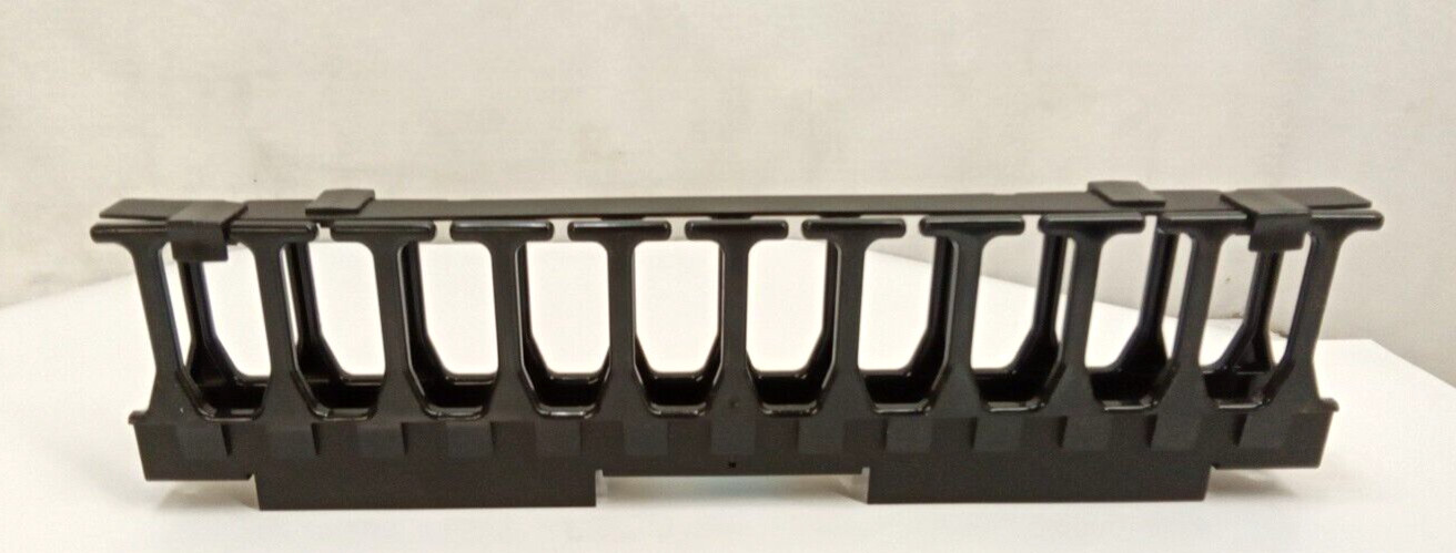 CPI 30139-719 Univ Horizontal Cable Manager Single-Sided 1 RMU 19"W 4.96"D Black