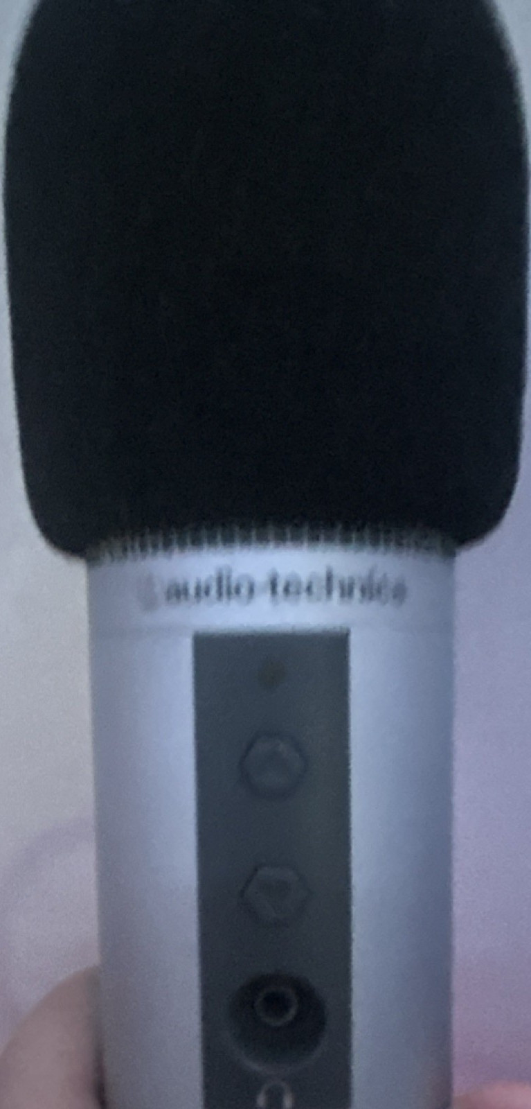 Audio-Technica ATR2500-USB USB Mic Headphone Jack Volume Control Silver/Black