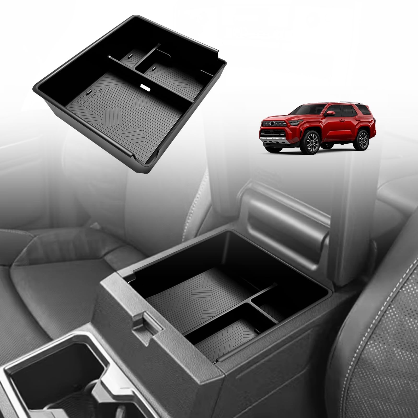 Muslogy Center Console Organizer for 2025 2026 Toyota 4Runner Accessories
