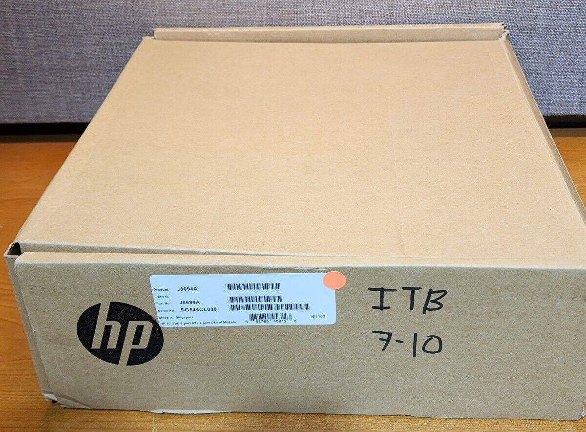 NEW SEALED HP J8694A 4 Port 10GbE X2/CX4 Module For ProCurve Switch J8694-60101