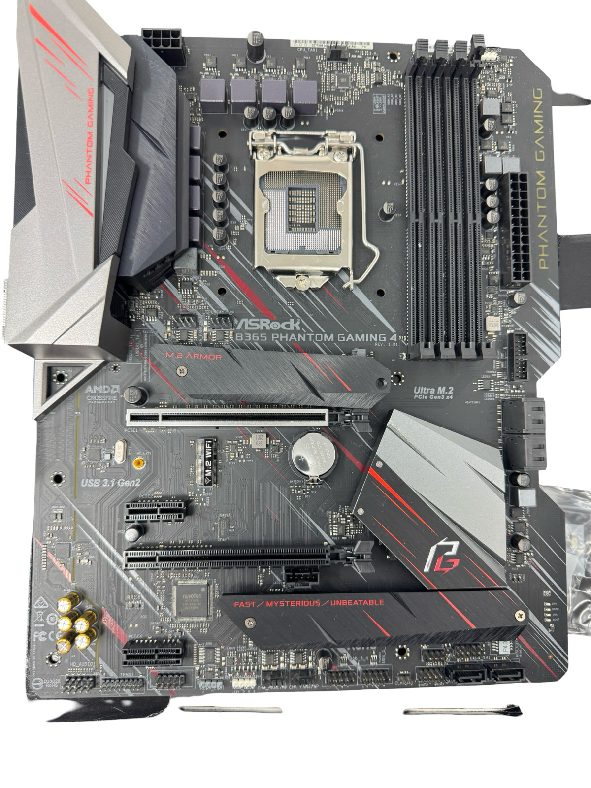 ASROCK B365 Phantom Gaming 4 Motherboard LGA1151 DDR4 ATX Mainboard UNTESTED