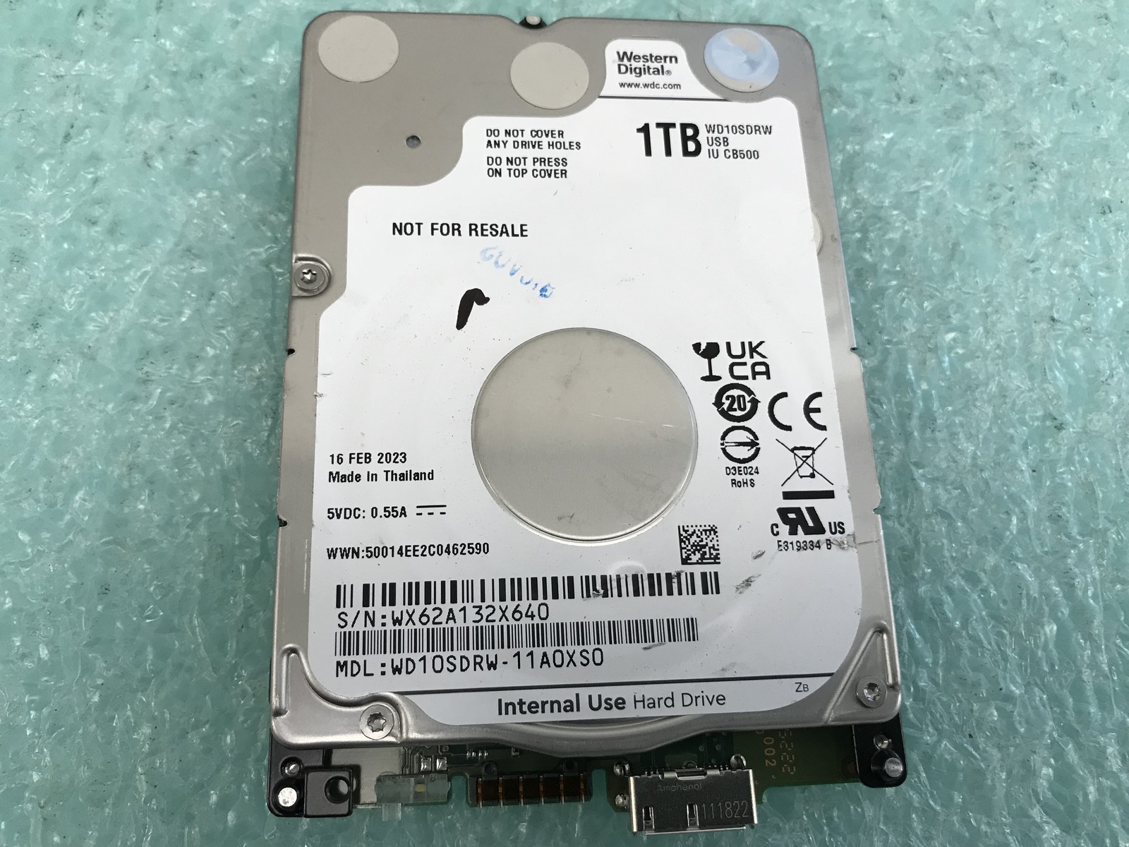 Western Digital WD10SDRW-11A0XS0 1TB 2.5" USB 3.0 Hard Drive - HD1031A