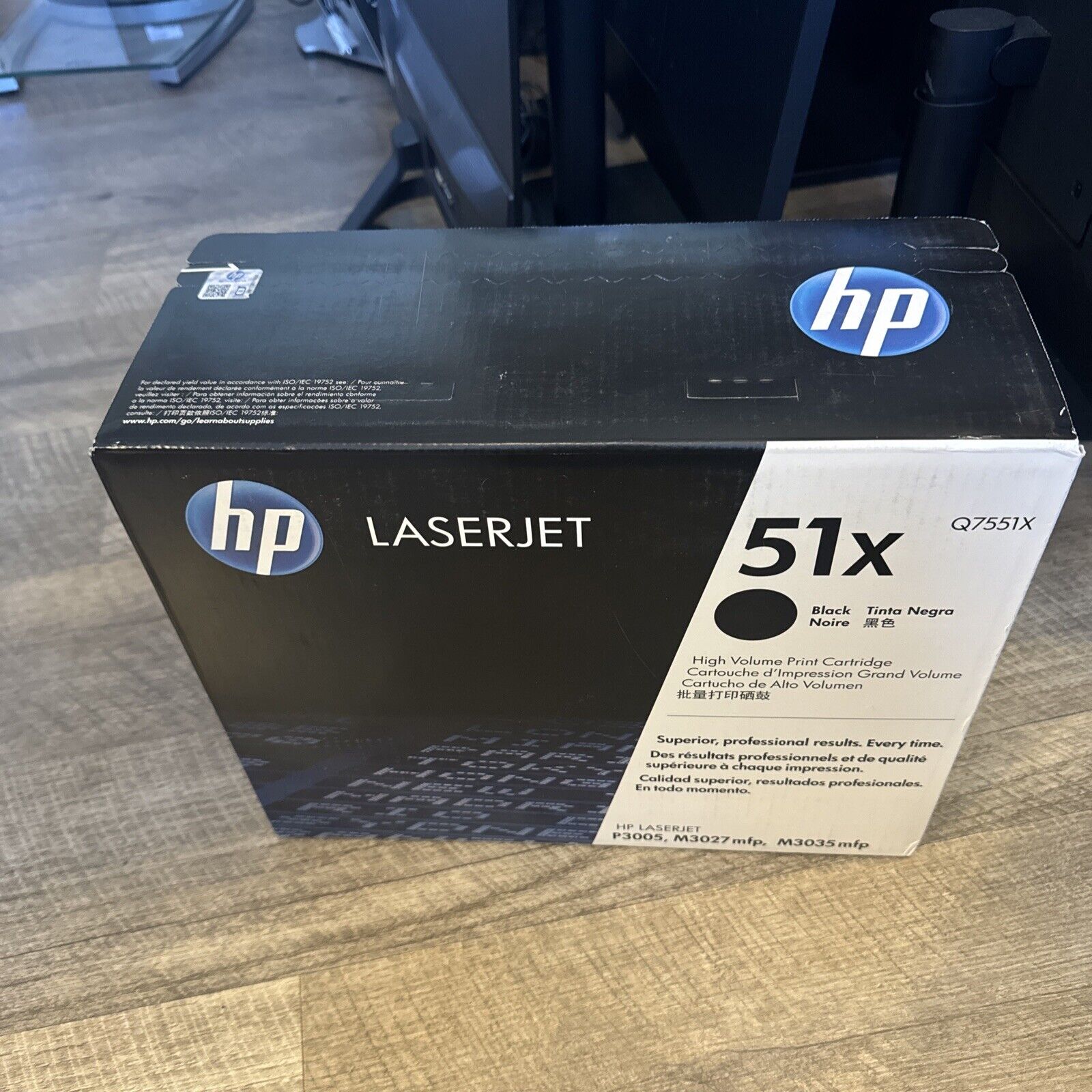 New In Box Genuine HP Q7551X 51X Black Toner Cartridge LaserJet P3005