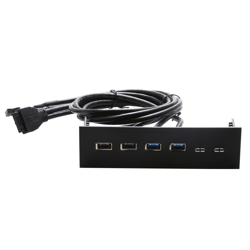 5.25 inch computer front panel with 2 USB3.0 2 USB2.0 function bay computer