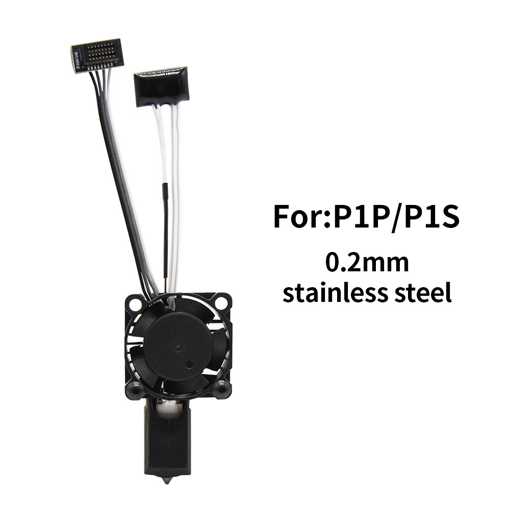 Fully Hotend Kit for Bambu Lab P1P P1S 3D Printer Parts with Cooling Fan Heater